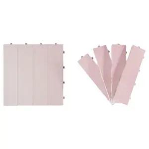 베란다 조립식 데크타일 테라스 발코니 바닥 마루 36P 데크타일36p 베란다데크타일 옥상바닥