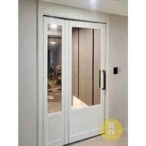 [바른도어]51번 폴딩스윙중문 고시형 소프트매트 브론즈강화유리