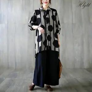 [루미루나]시크도트셔츠상하세트