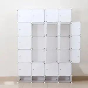 심플리 화이트 선반 옷장  조립식 의류 옷수납함 진열장 의류수납장 의류수납함 옷수납장