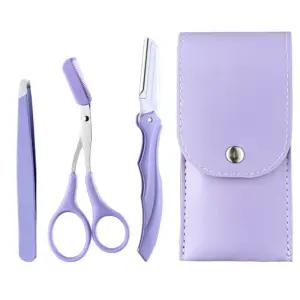 남여 눈썹 정리 도구 3종 숱가위 트위저 눈썹칼 세트 눈썹칼 눈썹정리