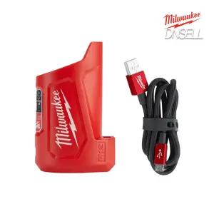 밀워키 M12 TC-0 여행용 충전기 USB케이블 포함