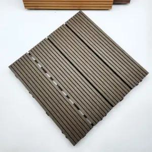 다크브라운 조립식 데크타일 우드st 바닥타일 바닥재 데크타일 데크 조립식 바닥 바닥타일
