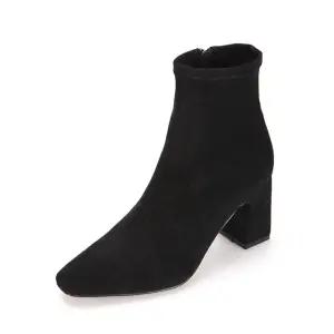 [바바라] 스웨이드 앵클부츠 7.5cm_BBC807BK