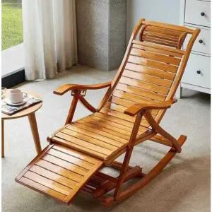 접이식등받이의자 원목 대나무 라운지 해변 선베드