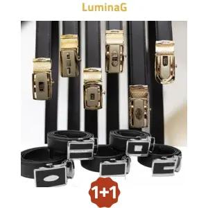 1+1 1개 랜덤 수입 금장 은장벨트 허리띠 혁대 혁띠 민자벨트 자동버클 스트랩