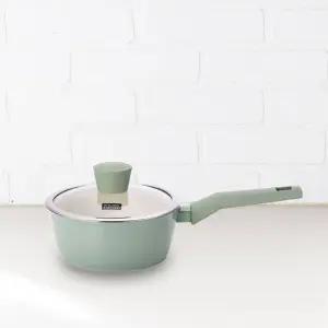 키친플라워 그린애플 인덕션 편수냄비 18cm