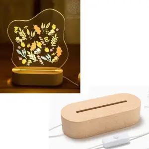 민화샵 아크릴 무드등만들기-비정형(아크릴판+타원받침대+철필)