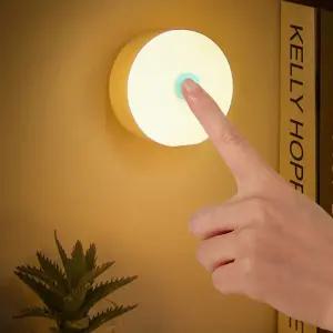 원터치 무선 벽 무드등(주황색)조명 자동 센서등 수면 부등 LED등 특이한등 등조명 스마트등