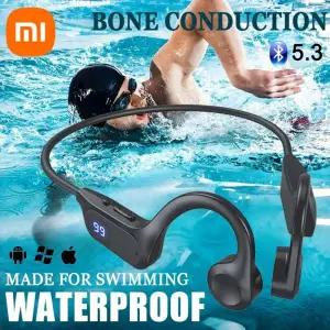 넥밴드이어폰 Xiaomi 무선 이어폰 골전도 스포츠 목 헤드폰 마이크 고출력 사운드 전도 긴 배터리