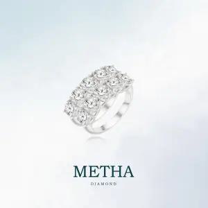 메타다이아몬드 실버925 모이사나이트 쌍지(총 5.0ct)