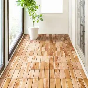 마호가니 원목 조립식 마루 바닥재 12P 조립식마루발판 조립식발판 조립식바닥재 조립식바닥마루