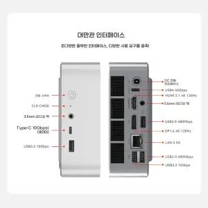 SER8 (관부가세 포함) 베어본 라이젠7 8745HS AMD 미니PC