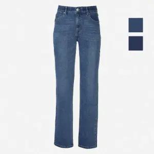 뱅뱅 HC07 공용 인밴드 기모 슬림일자 청바지  NQL744