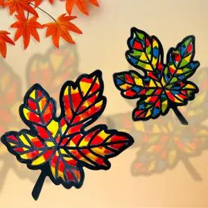 아트박스/오늘놀이 오늘놀이 가을 낙엽 썬캐쳐 단풍잎 셀로판지 만들기