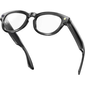 AI 스마트 글래스 카메라 포함 - 오디오, 실시간 번역 기능이 있는 4K 비디오 녹화용 안경, 남성용 블루투스 스마트 글래스, 여행 및 야외용 카메라 선글라스, 32GB 스토리지(GS380) 포함