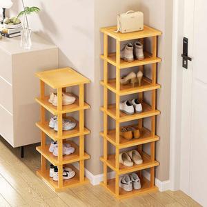 틈새 자취방 밤부 원룸 정리대 모서리신발장 현관 신발장 대나무 소형 구석