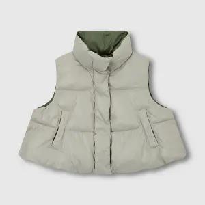 [JAJU](강남점)25F/W 여 루즈핏 숏 푸퍼 베스트 J105401015