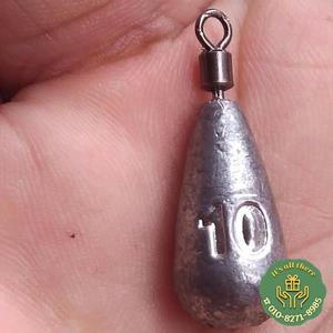 묶음당 10PCs 낚시 무게 봉돌 3.5g 물 투하 추 태클 액세서리