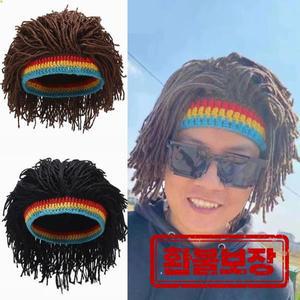 남성용 브레이드 모자 레게 가발 나이트클럽 바 힙합 아프리카 뿌리