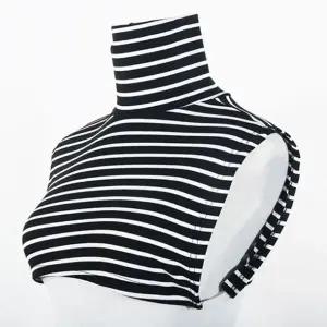 페이크 목폴라 레이어드티 넥워머 목만있는 공갈목티-WFGODH8