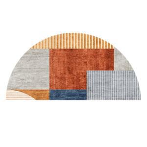 북유럽풍 반원 러그 30종 50X75CM 경량 카페 디자인 카페트 블루 90 매트