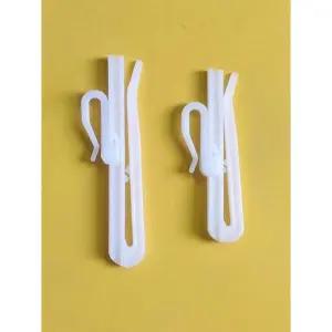 높이 조절 커튼핀 후크 100P 50P 길이 조정 플라스틱 주름