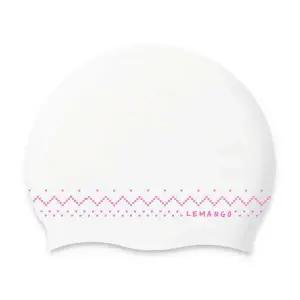 [르망고] Doky Doky (White) (4210) 수영모자 성인 아동 공용 남 여자 실내수영장 강습용 롱헤어 실리콘 수영모