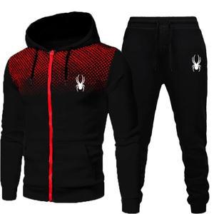 2025년  남성 투피스 스포츠웨어 조깅복 후드티 지퍼 스웨트셔츠 가을 겨울 의류