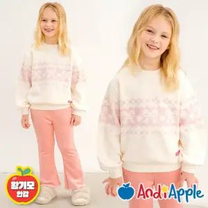 [앤디애플] 노르딕리본왕기모맨투맨티셔츠