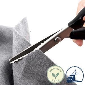 3/5/7MM 지그재그 바느질 컷 양재 재단사 전단 핑킹 가위 스테인레스 스텐 스틸 공예 직물