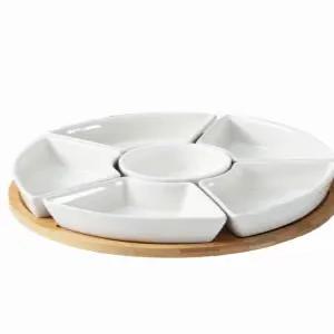 회전접시 월남쌈 나눔 플레이팅 식기 플레이트 모둠 접시 과일 디저트