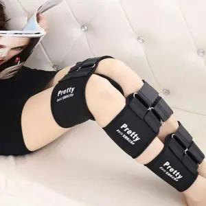 블랙 XL 다리고정밴드 무릎밴드 무릎고정밴드 다리고정끈 다리묶는밴드