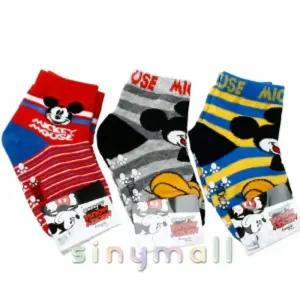 디즈니 미키마우스 양말 3족 세트유아 어린이 아기 아동용 유아동 덧신 용외출