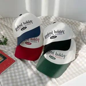 [트렌드스토어]영국 홀리데이 위켄드 레터링 볼캡_P367971869