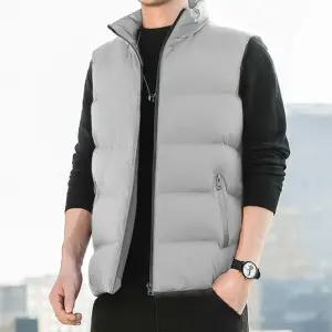 남성 낚시 등산 기본 무지 다운 패딩 조끼 경량 베스트 다운베스트 브이넥조끼 등산조끼 포켓조끼 블랙조끼