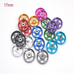 2pcs 알루미늄 합금 17mm 롤러 8 홀/5 스타 경량 베어링 95563 TAMIYA호환호환 Mini 4WD 자체 제작 부품