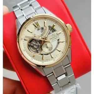 Orient Star RK-AV0124G 자동 골드 Tone 다이얼 Men 시계 [세금포함] [정품] 파워 Reserve 손목시계 패션시