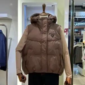 아날도바시니 DP02 삼각패치 포켓 퀼팅. 후드 덕조끼 삼각패치 포켓 퀼팅. 후드 덕조