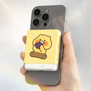 춘식이 고구마 맥세이프 호환 보조배터리 5000mAh 기내반입가능 무선 고속충전