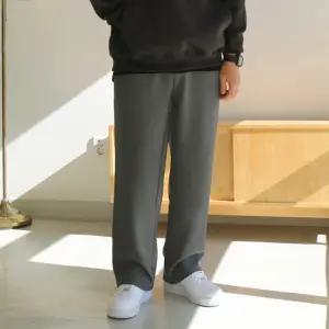 약기모 와이드 남자 겨울 통바지 스판 츄리닝 팬츠