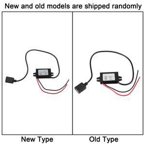 샤인무역 DC-DC 벅 어댑터 컨버터 레귤레이터 케이블 와이어 12V 24V USB 5V 3A 1 개