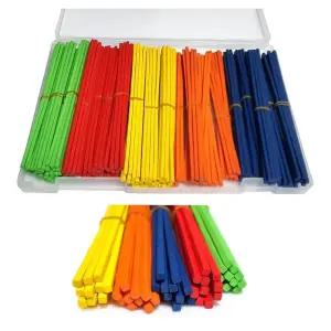 tl 토루랜드 네모나무산가지 5색250입 / 20cm 케이스 사각산가지 네모산가지 케이스산가지 칼라나무산가지