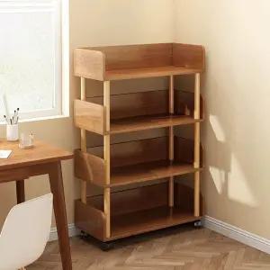 북트레일러 우드 북트롤리 책꽂이 북트럭 이동식