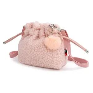 폰가방 겨울가방 양털 복주머니 여자크로스백
