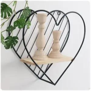미니 벽선반 하트 인테리어 소품 데코 진열선반 벽선반 공간활용선반
