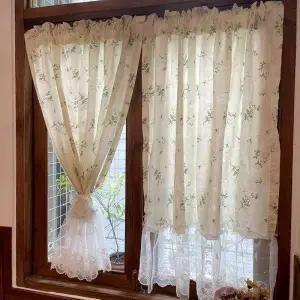 작은창문커텐 주방 짧은 가림막 거실 인테리어 커튼 부엌 출입구