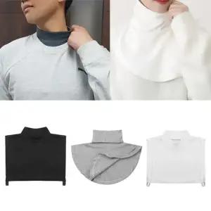 2P 페이크 하프 목폴라 포근하고 부드러운 넥워머 공갈 레이어드 방한 목워머