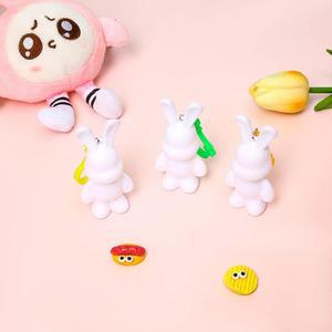 푸어링 토끼 열쇠고리 만들기 1x8cm 인형만발송 열개입x1봉 소모품 자재 파츠