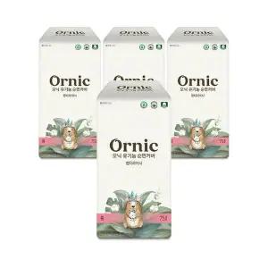 [코디][SSG][코디]S오닉 유기농 순면커버 프리미엄 팬티라이너(롱) 75p 4팩 (총 300매)